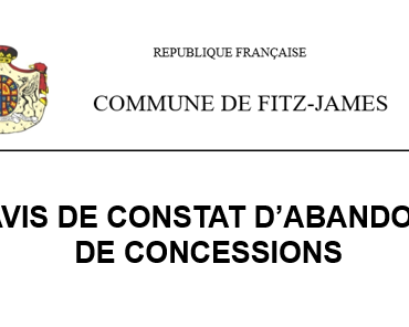 AVIS D’ABANDON DE CONCESSIONS