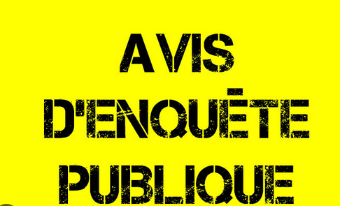 Avis d’enquête publique