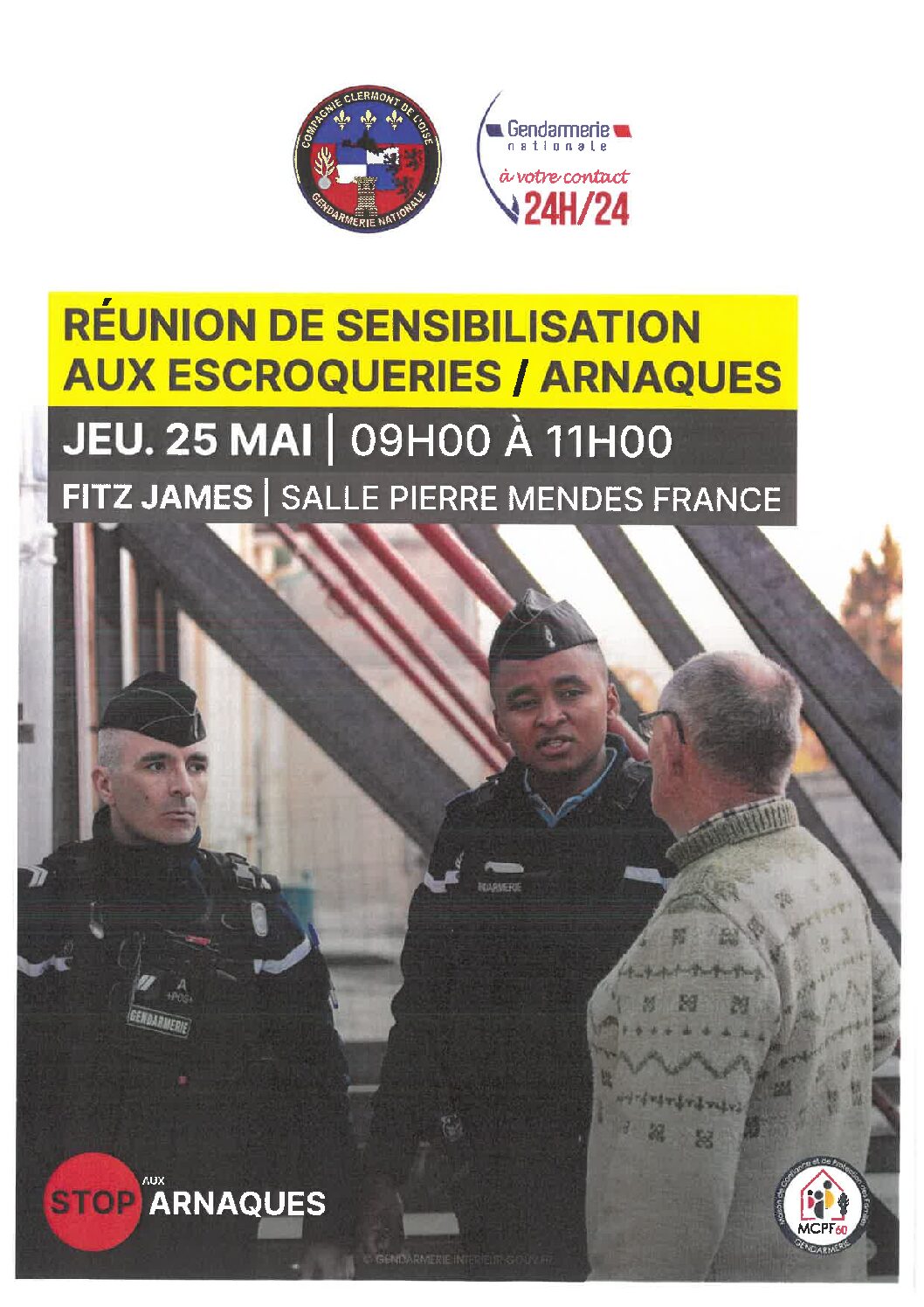 Réunion de sensibilisation aux escroqueries & arnaques
