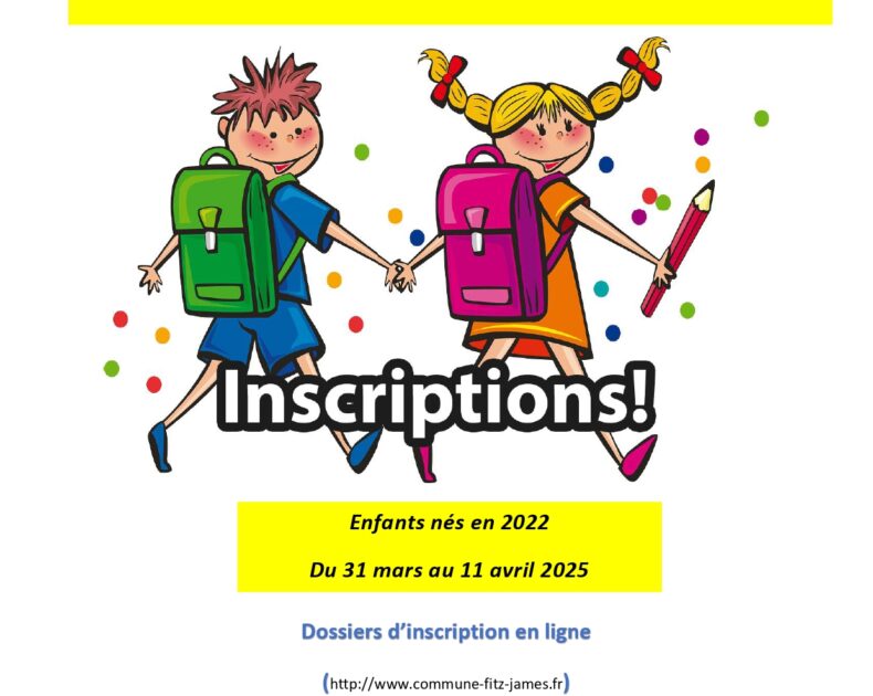 INSCRIPTIONS SCOLAIRES 2025-2026