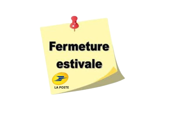 Bureau de Poste – Fermeture estivale